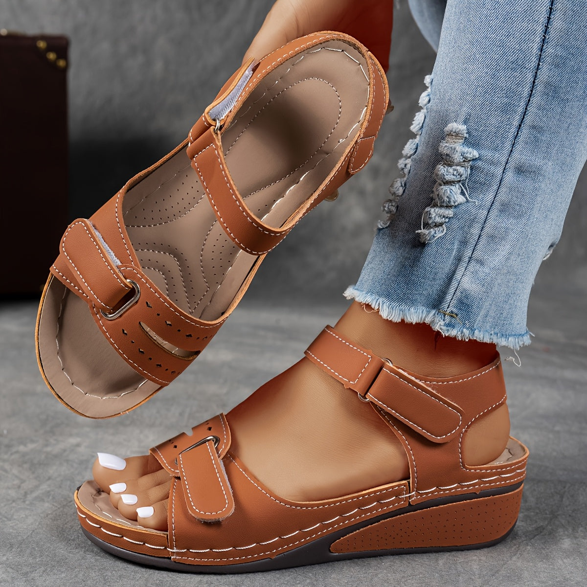 Women's Wedge Open-Toe Orthopedic Sandals